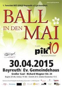 Ball in den Mai (externes Event) @ Evang. Gemeindehaus, Großer Saal | Bayreuth | Bayern | Deutschland